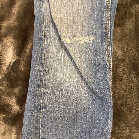 Zara Woman Premium Denim Women's Skinny Jeans Distressed Raw Hem Lt Wash Size 2 - Picture 6 of 16